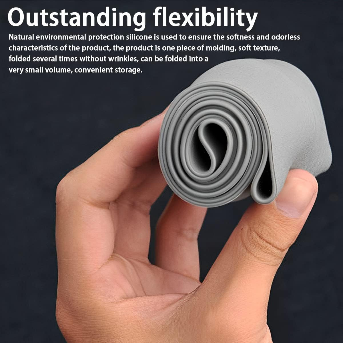 AICEL Car Silicone Steering Wheel Cover, Soft Anti-Slip Auto Steering Wheel Protector Fit 14 Inch, Universal Vehicle Interior Accessories for Cars, Suvs, Trucks, and Vans (White) image number 2