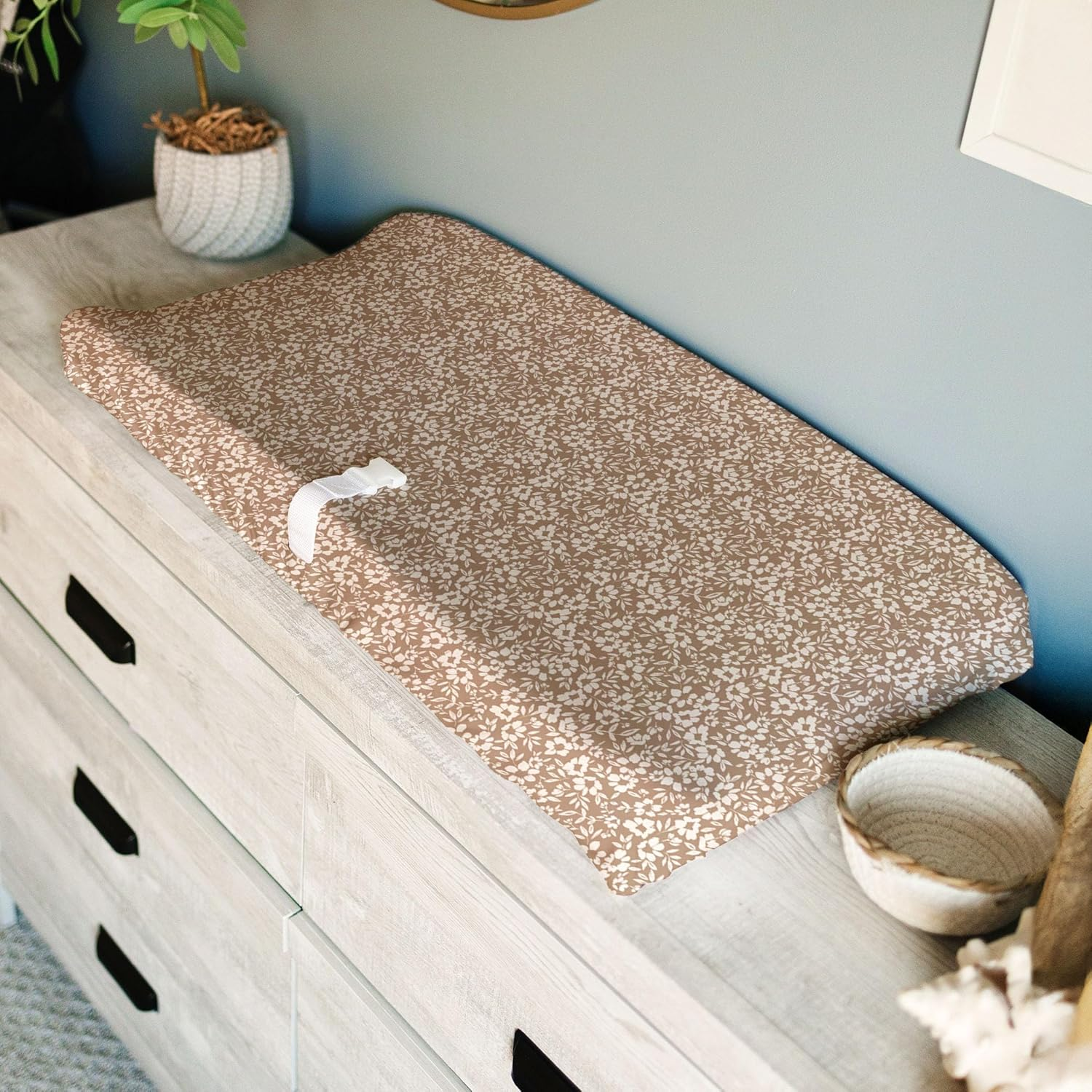 Sorrel + Fern Poppy Fields Changing Pad Cover