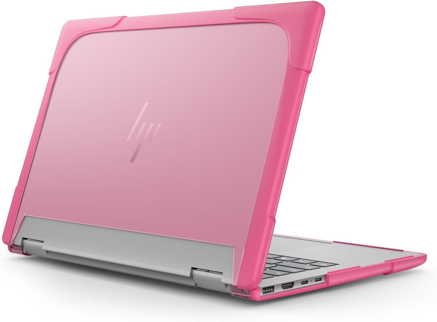 Jarttarn Compatible with 14 Inch HP Envy X360-14 2024 2-In-1 Laptop Protective Shell - Heavy Duty Rugged Hard Shell Cover Frosted Heat Dissipation and anti Drop (Rose) - Red image number 5