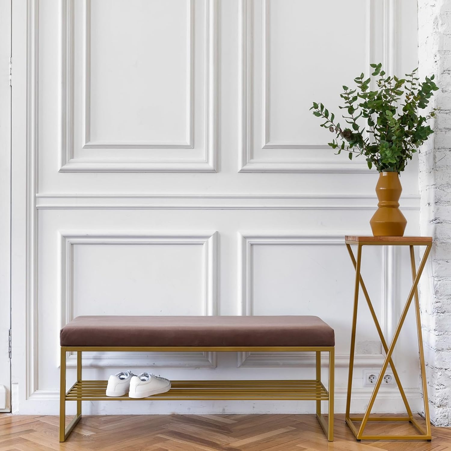 Peel and Stick Chair Rail Panel Molding Finish Trim for Home Decoration & Wall Protection (Paintable White, 3M X 6Cm)