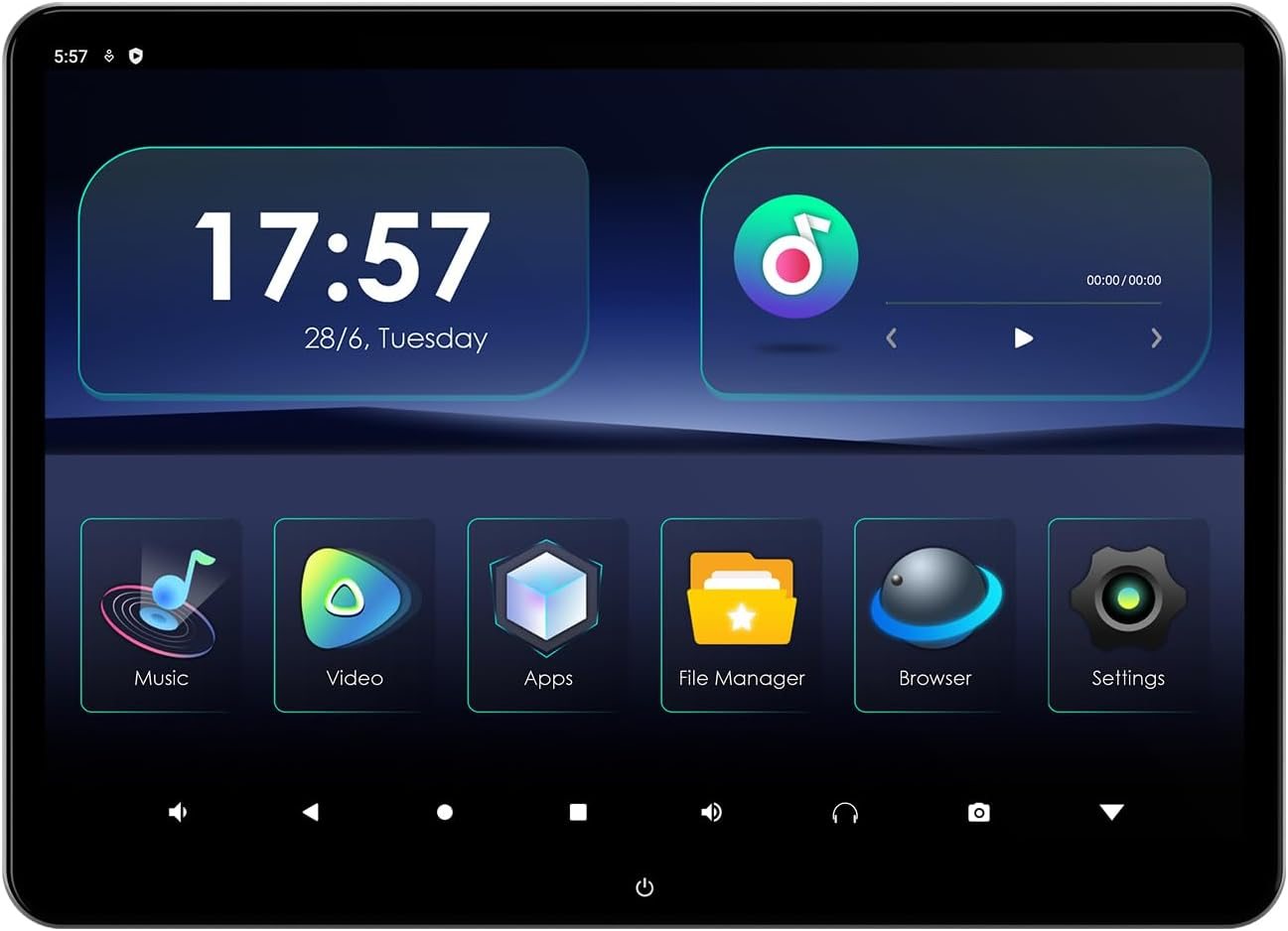 XTRONS 14 Inch Rotatable IPS Car Touch Screen Car Headrest Monitor, Android 11 Car TV Tablet for Back Seat, Car Video Player Portable TV for Car, Support Netflix/Youtube, 4K Video, Wifi, HDMI image number 1