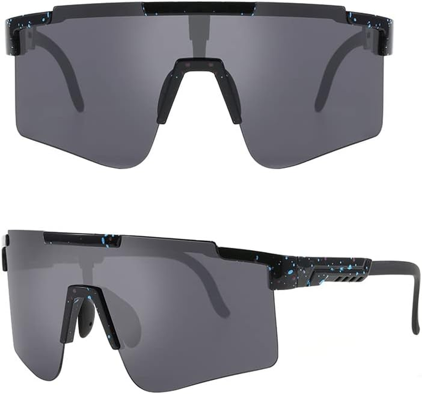 Polarized Sports Sunglasses for Women and Men, UV400 Outdoor Hiking Fishing Running Driving Goggles with Package Case