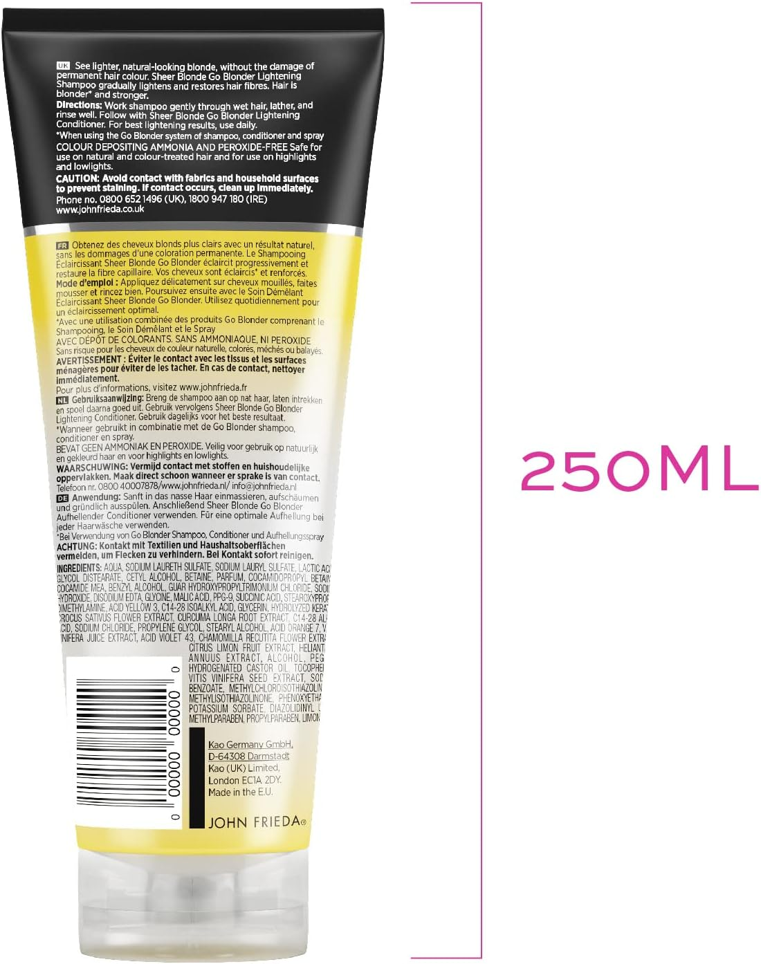 John Frieda - Go Blonder Lightening Shampoo - 250 Ml/Hair Care /250 image number 5