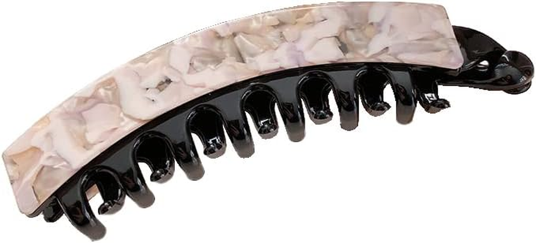 Qingoo Banana Hair Clip, Hair Accessory, Ponytail Holder, Headpiece for Women and Girls, 1 Piece (10.8 Cm X 3.2 Cm, Light Purple) - Cream image number 6