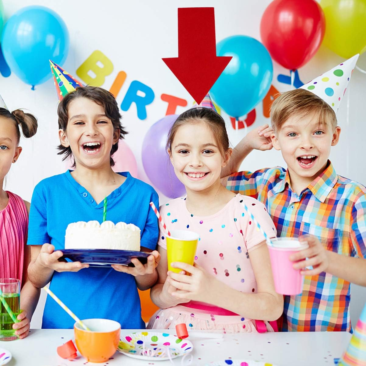 Mipcase Arrow Headband: 4Pcs Halloween Hair Hoop Arrow Boppers Headband Headpiece Funny Hair Hoop with Arrowhead for Holiday Halloween Party image number 6