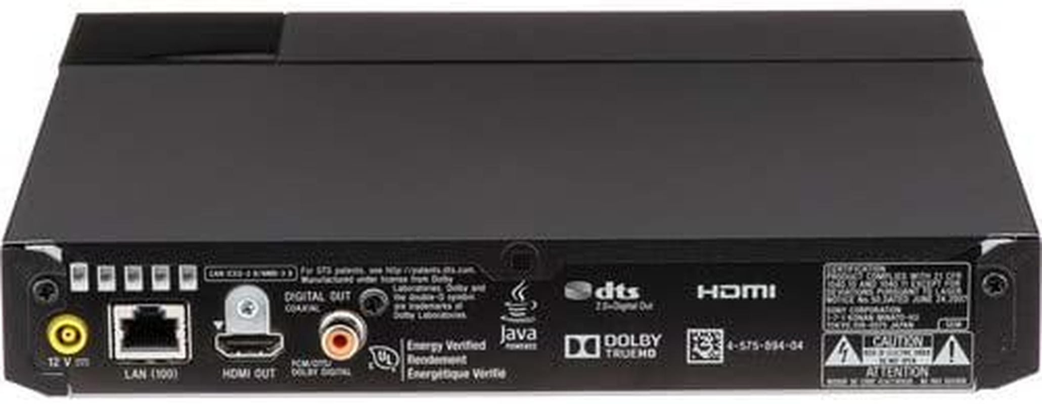 Sony Wi-Fi Upgraded Multi Region Zone Free Blu Ray DVD Player - PAL/NTSC - Wi-Fi - 1 USB, 1 HDMI, 1 Coax, 1 ETHERNET Connections - 6 Feet HDMI Cable Included image number 1
