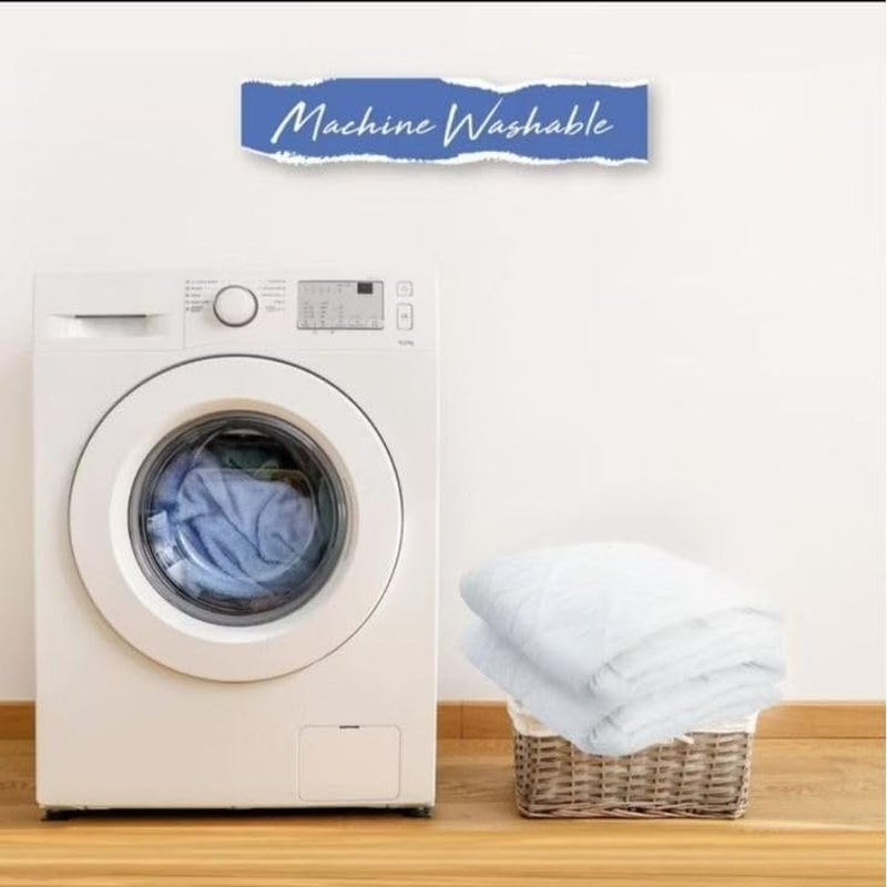 Mellow Pillow Bamboo Waterproof Full Mattress Protector Made from Bamboo Fabric -Lightweight, Ultra Soft, Breathable Machine Washable Mattress Cover for Bed Cooling (Single (91 * 188 * 40 Cm)) image number 3