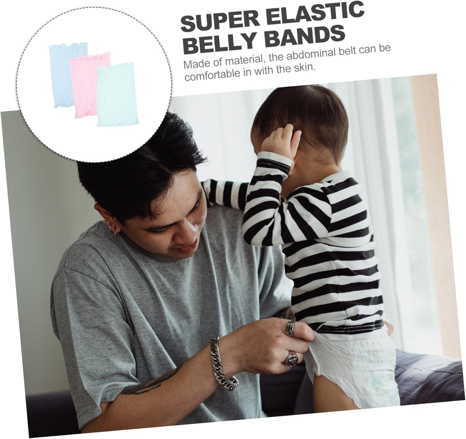 3Pcs Maternity Belt Belly Band for Pregnancy Postpartum Umbilical Cord Care