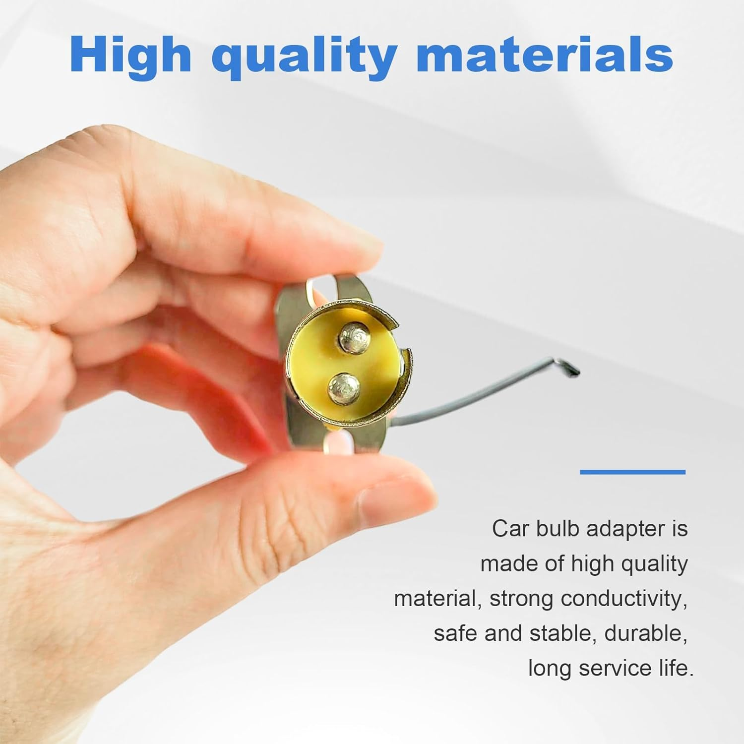 2PCS Car Light Bulb Socket, BAY15D LED Bulb Light Lamp Socket Adapter, 1157 Light Bulb Socket Holder with Wire Connector, Automotive LED Bulb Socket for Car Truck (BAY15D(1157)) image number 2