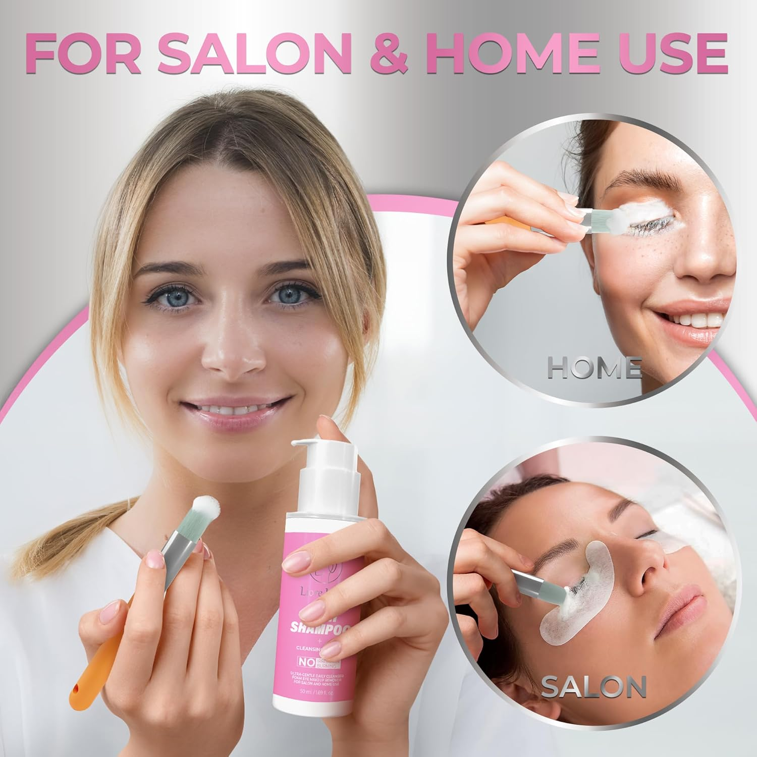 Eyelash Extensions Supplies Liore Lash (Shampoo + Brush) image number 3