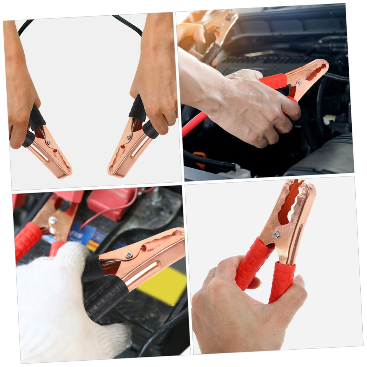 ULTECHNOVO Jumper Cables Kit 500A Car Battery Cable Heavy Duty Automotive Booster for Vehicle image number 2