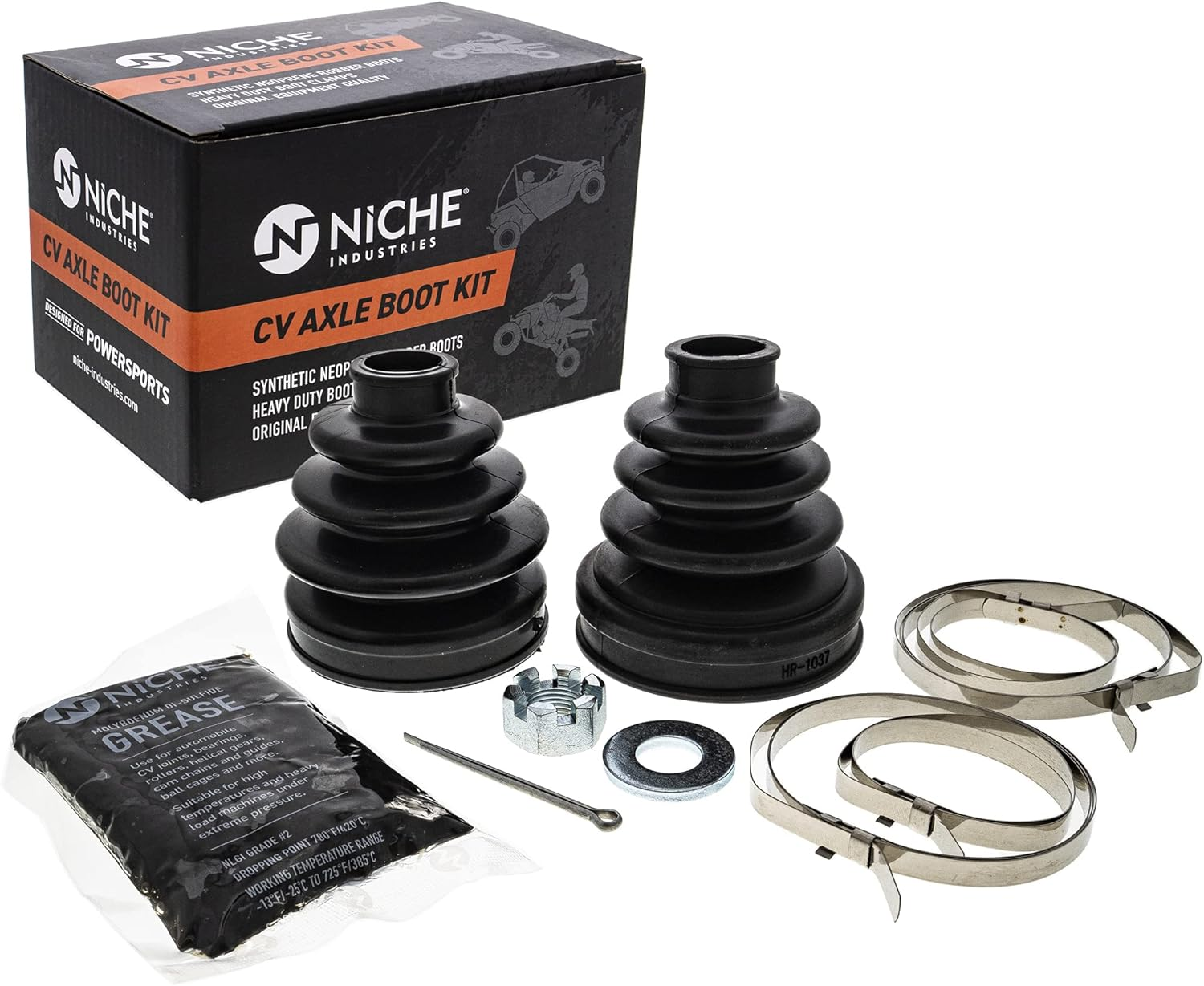 NICHE Front CV Axle Boot Kit for Polaris 2205804 2205802 ACE 900 500 Sportsman ACE 570 325 ATV image number 1