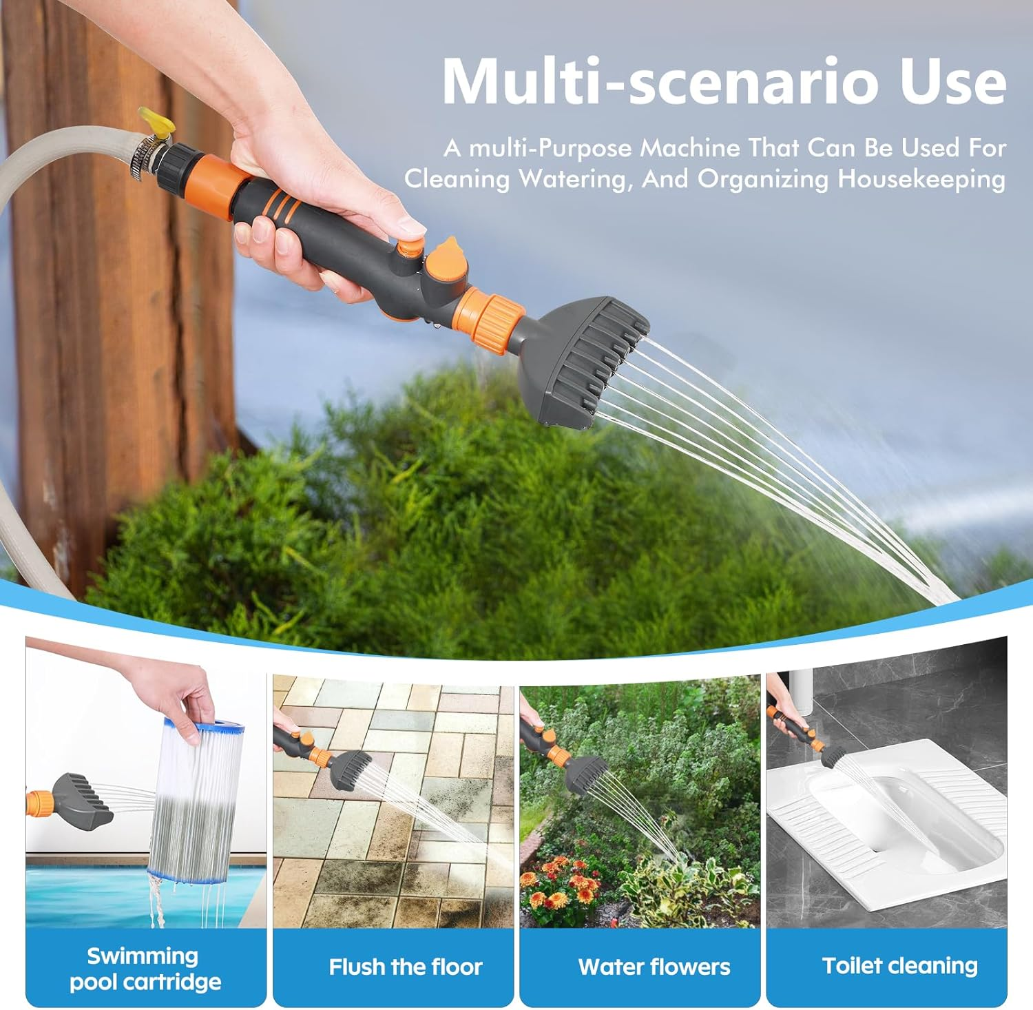 Pool Cartridge Filter Cleaner, Spa Filter Cleaner for Hot Tub Pool, Sturdy & Durable Comb Pool Filter Cartridge Cleaning Tool for Hot Tub, Clears Leaves, Debris, Filter Cartridge for Pool