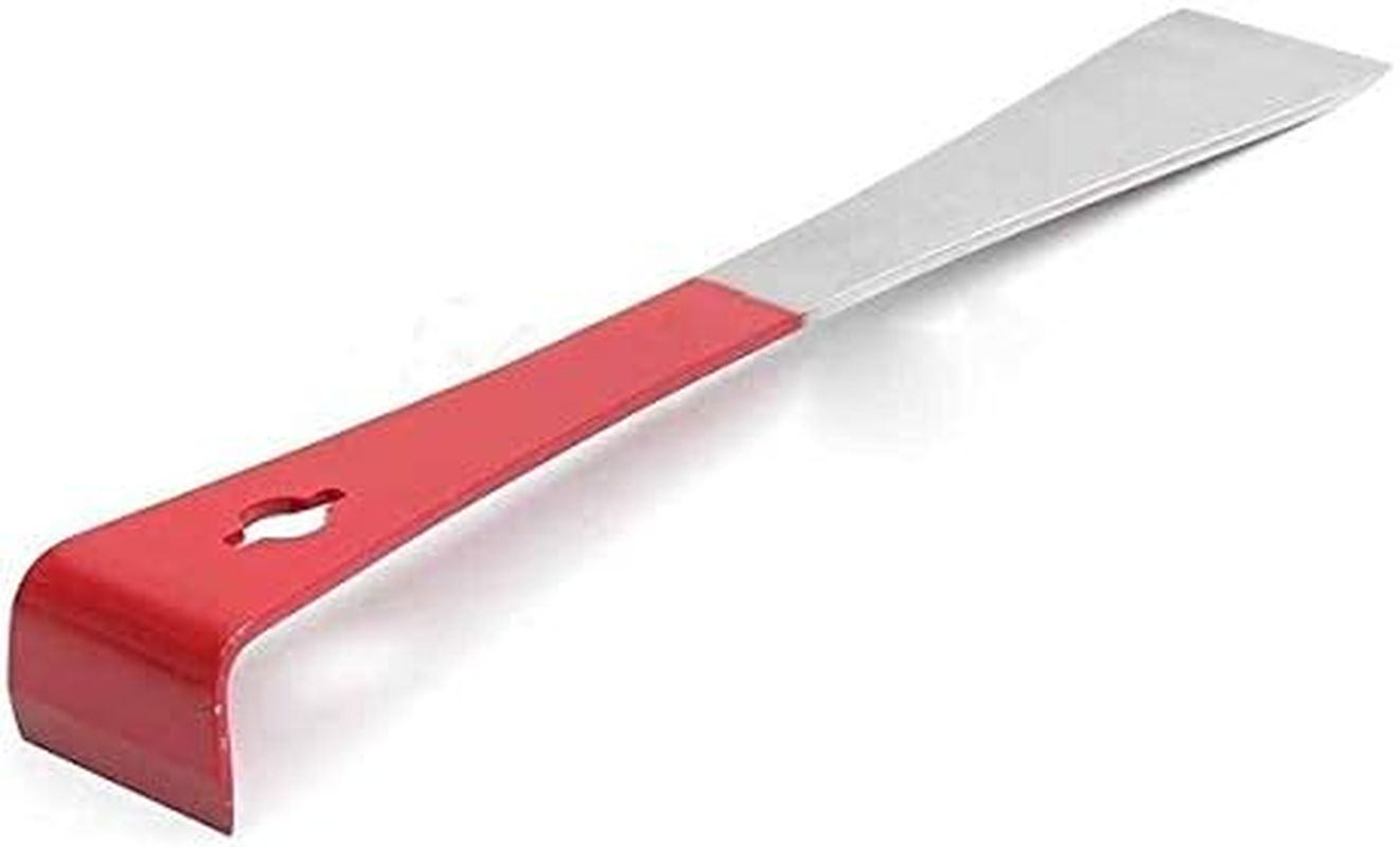 Bee Hive Tool by New Pry Bar 9 Inches Long Spring Steel Half Painted Red image number 1