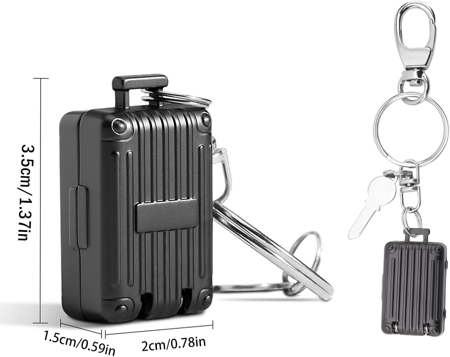 ABLY Portable Foldable Travel Nail Clipper, Stainless Steel Splash Proof Design, Mini Nail Trimmer Ideal for Home and Outdoor Activities (Black) - Black image number 6