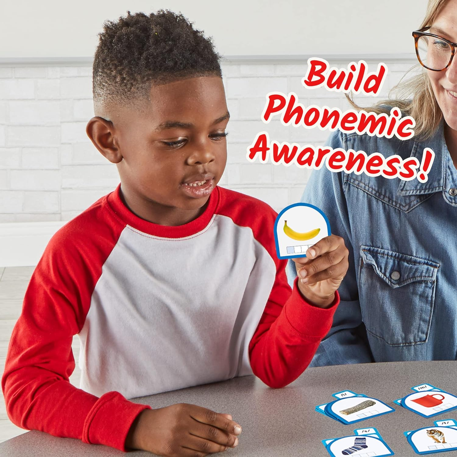 Hand2Mind Sort That Sound! Activity Set​, Phonemic Awareness, ESL Teaching Materials, Science of Reading Manipulatives, Letter Sounds for Kindergarten, Speech Therapy Tools, Phonics Flash Cards image number 4