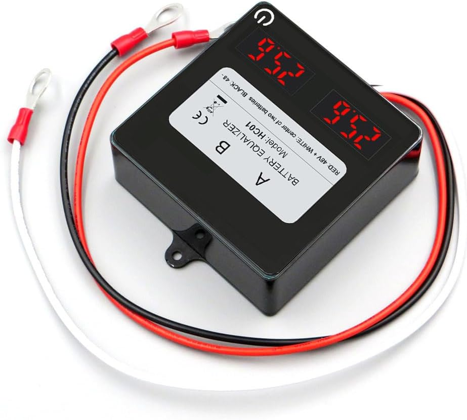 HC01 Battery Equalizer 2 X 24V Batteries Active Voltage Balancer Supports for 48V Lifepo4 Lead Acid/Gel/Sla Nickel-Metal Hydride Battery (2 X 24V) image number 2