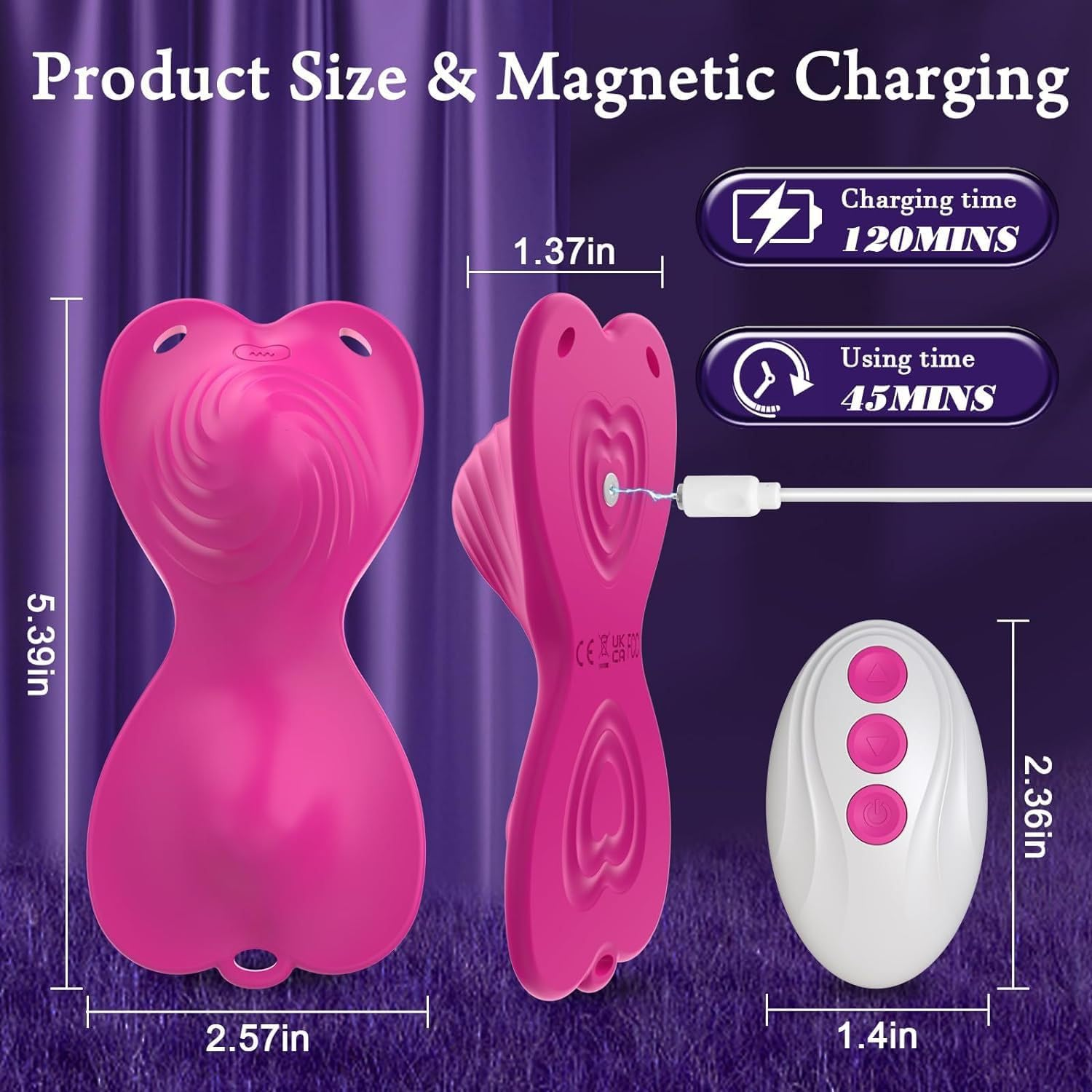 Wearable Vibrator Couples Sex Toys-Sit and Ride Couple Vibrators Women Sex Toy with 9+9 Vibration Modes Dual Motor Vibrating Panties Adult Sex Toy for Female Pleasure image number 4