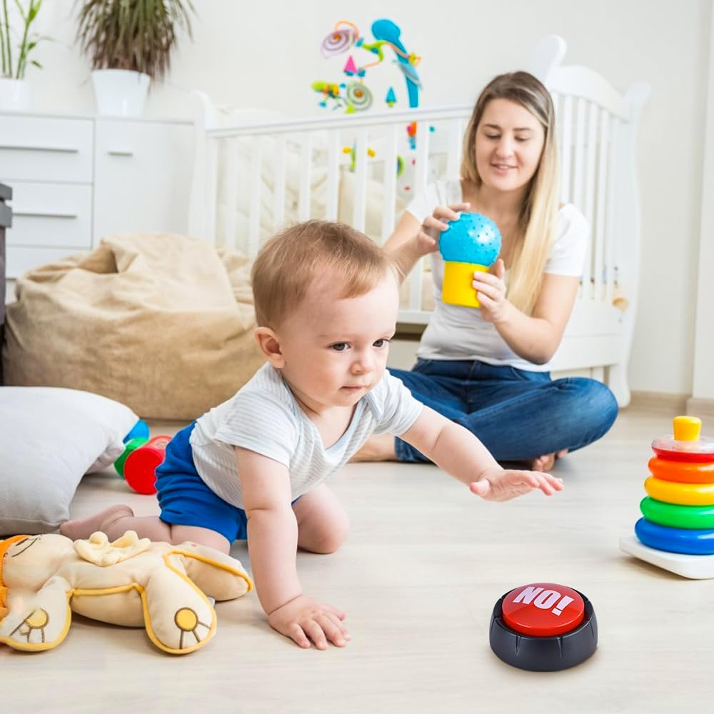 Living Today No Sound Button, Talking No Buzzer Buttons, Answer Buzzers Buttons for Game Show, Sound Button, Gag Gifts image number 6