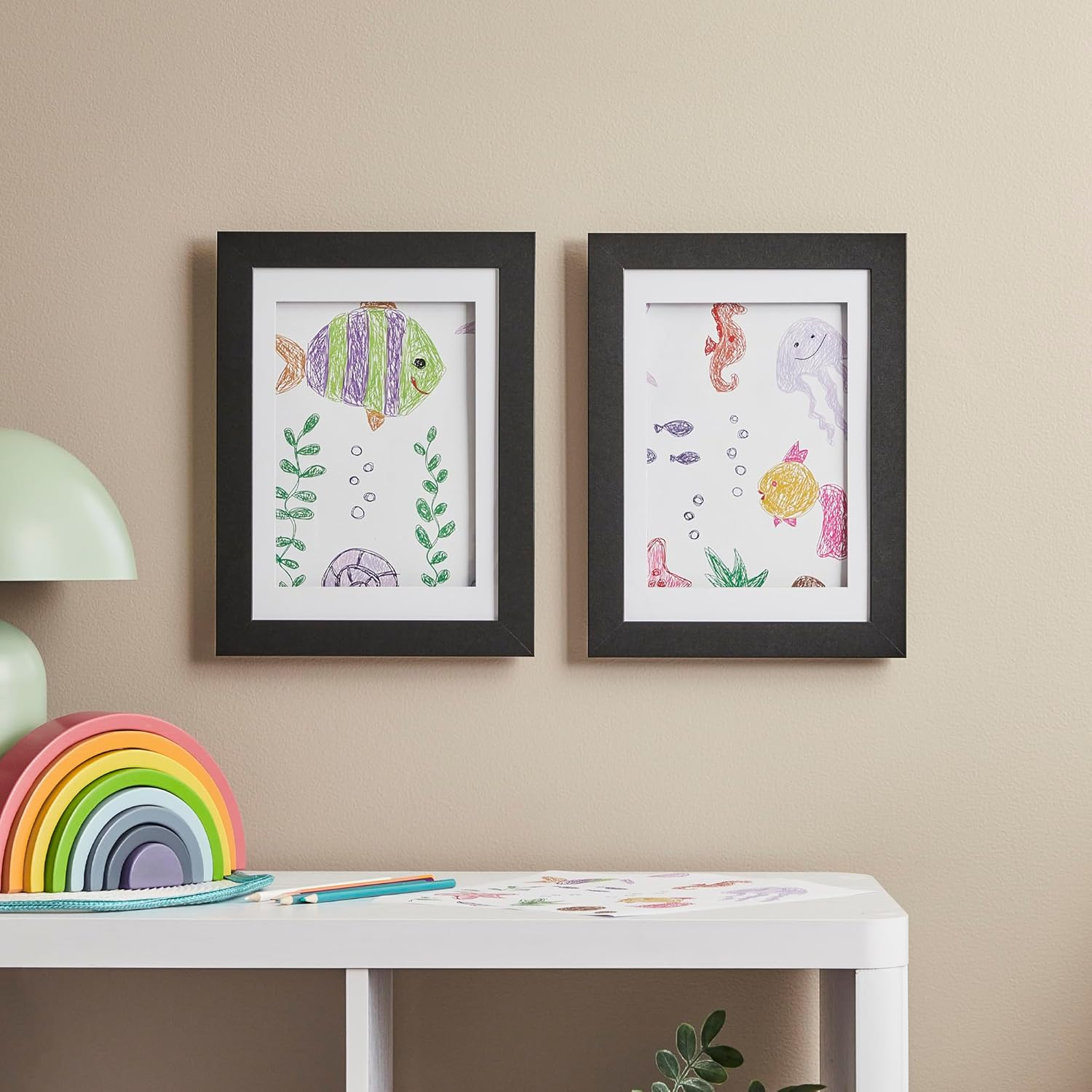 Cooper & Co. Set of 2 A4 DIY Kids Art Frame Black image number 5