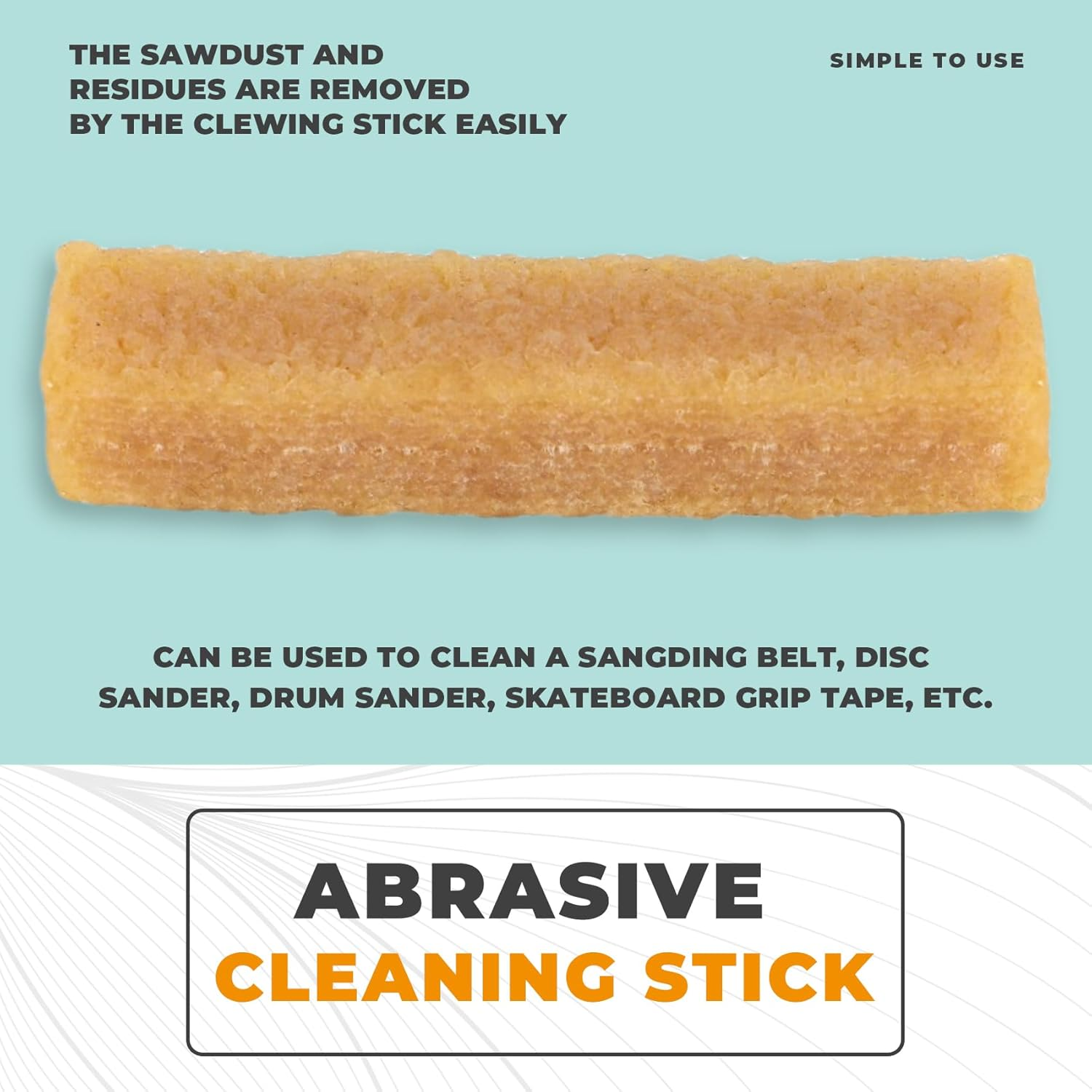 Abrasive Cleaning Glue Stick Sanding Belt Band Drum Cleaner Sandpaper Cleaning Eraser for Belt Disc Sander C image number 1