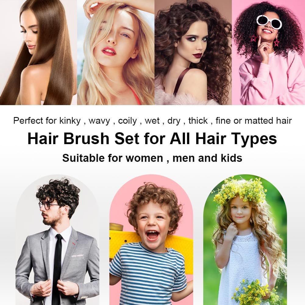 4Pcs/2Pcs Folding Travel Hair Brush with Mirror,Compact Pocket Hair Comb Travel Brush for Women Mini Hairs Brushs for Men Pocket Brushs Hairs Styling Tools(Color:2Pcs) - 2Pcs image number 1