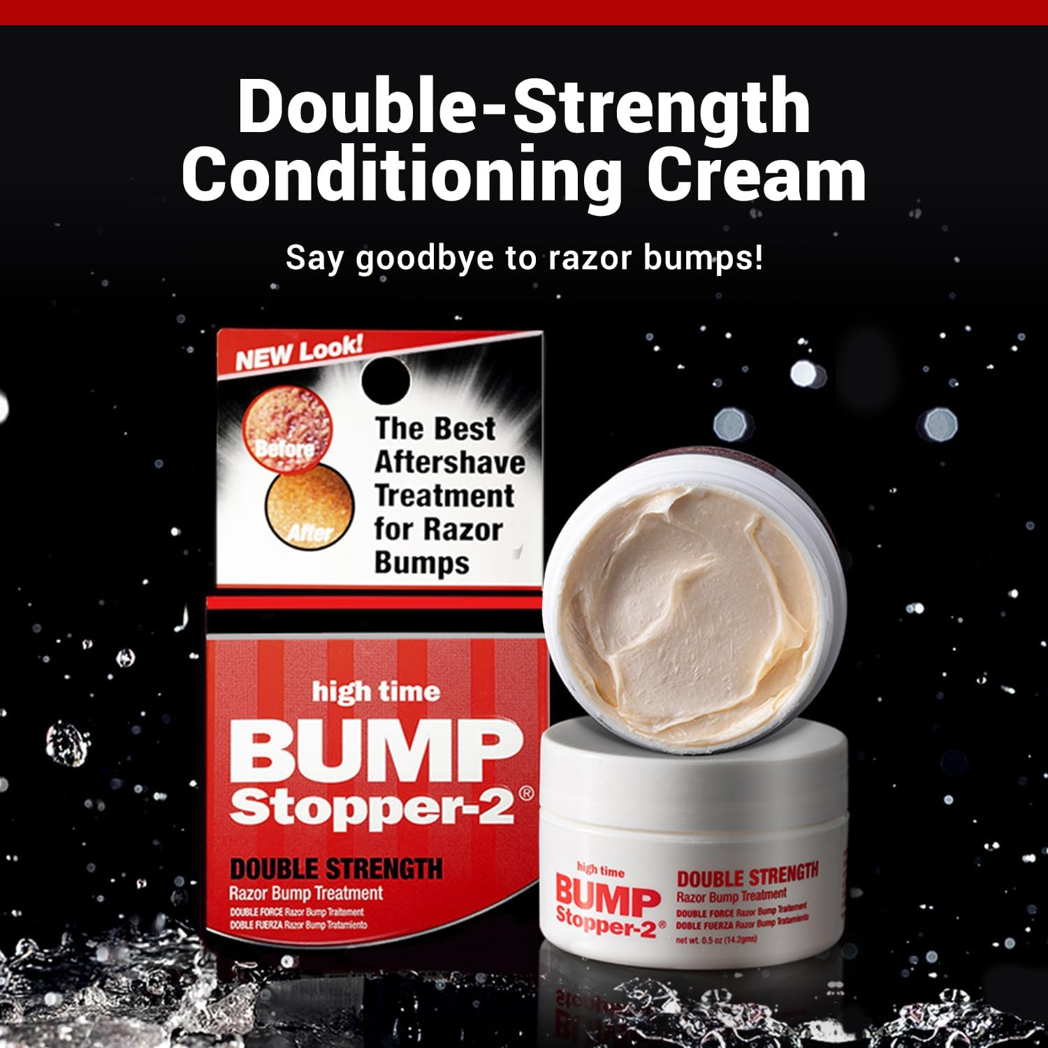 High Time Bump Stopper-2 Double Strength Razor Bump Treatment, 0.5 Oz (Pack of 5) image number 1