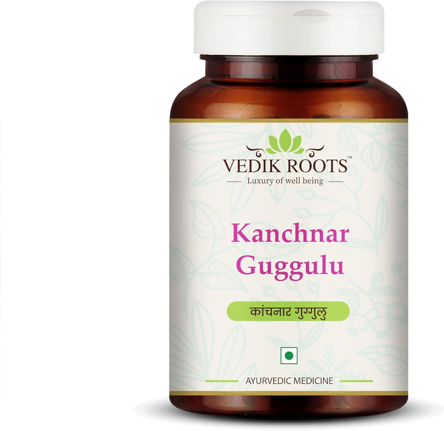 Vedikroots Kanchnar Guggulu Tablets | Traditional Ayurvedic Herbal Blend for Women'S Wellness | 60 Tablets