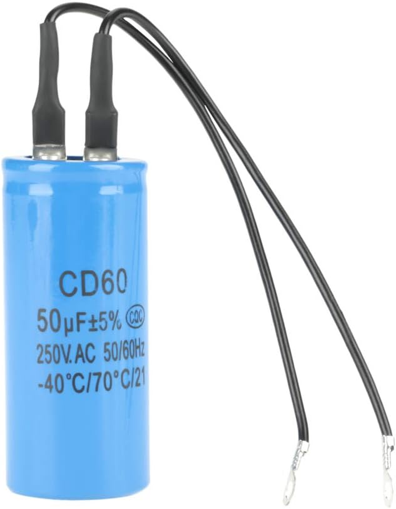50Uf Anti-Explosion AC Heat Resisting Run Capacitor, Blue CD60 Run Capacitor, for Compressor Air Conditioner image number 4