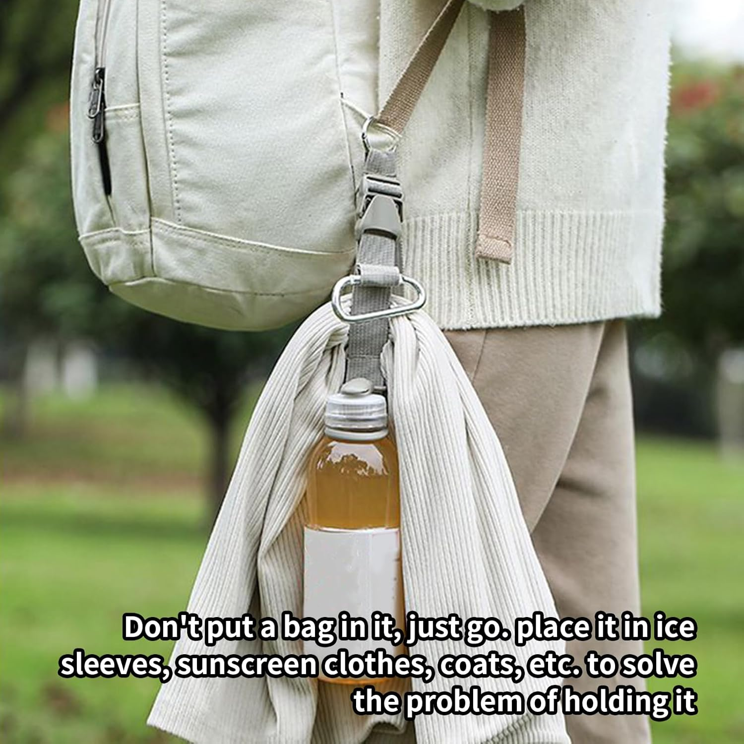 Polyester, Silicone & Alloy Strap Luggage Connector Strap - 31Cm Elastic Connector Belt, Connectors Belt Travel Baggage with D-Ring Hook & Buckle, Multi-Functional with for Suitcase & Carry-On image number 2