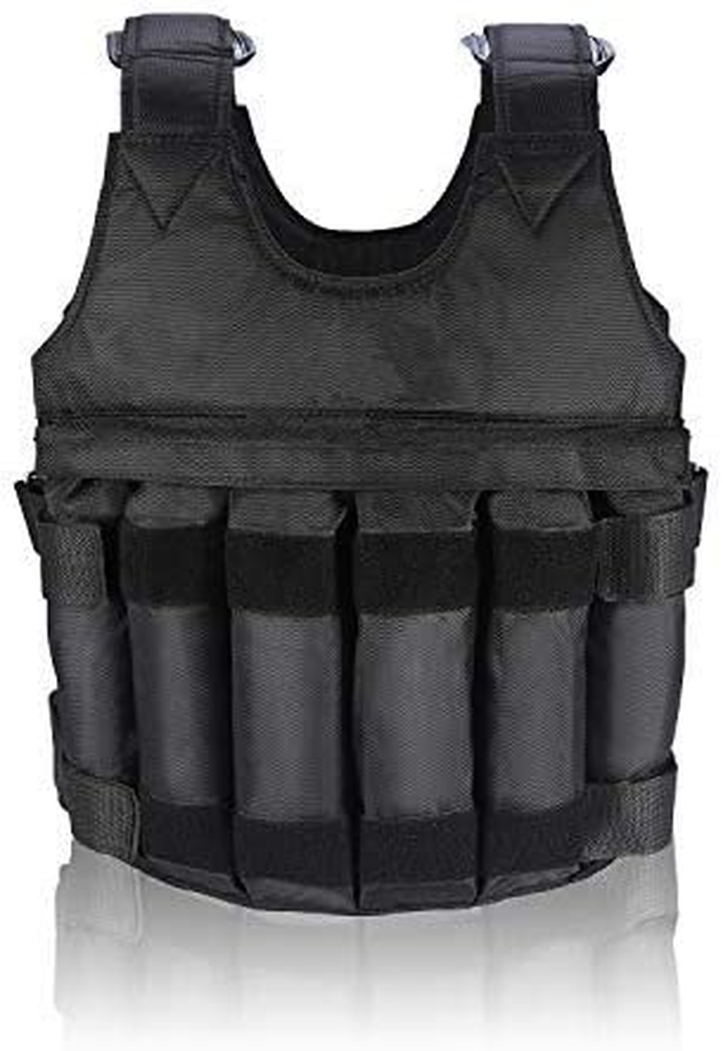 Weighted Vest, 20KG Weight Jacket Exercise Weightloading Training Waistcoat for Boxing Workout Fitness Running Weightlifting Training Powerlifting image number 5