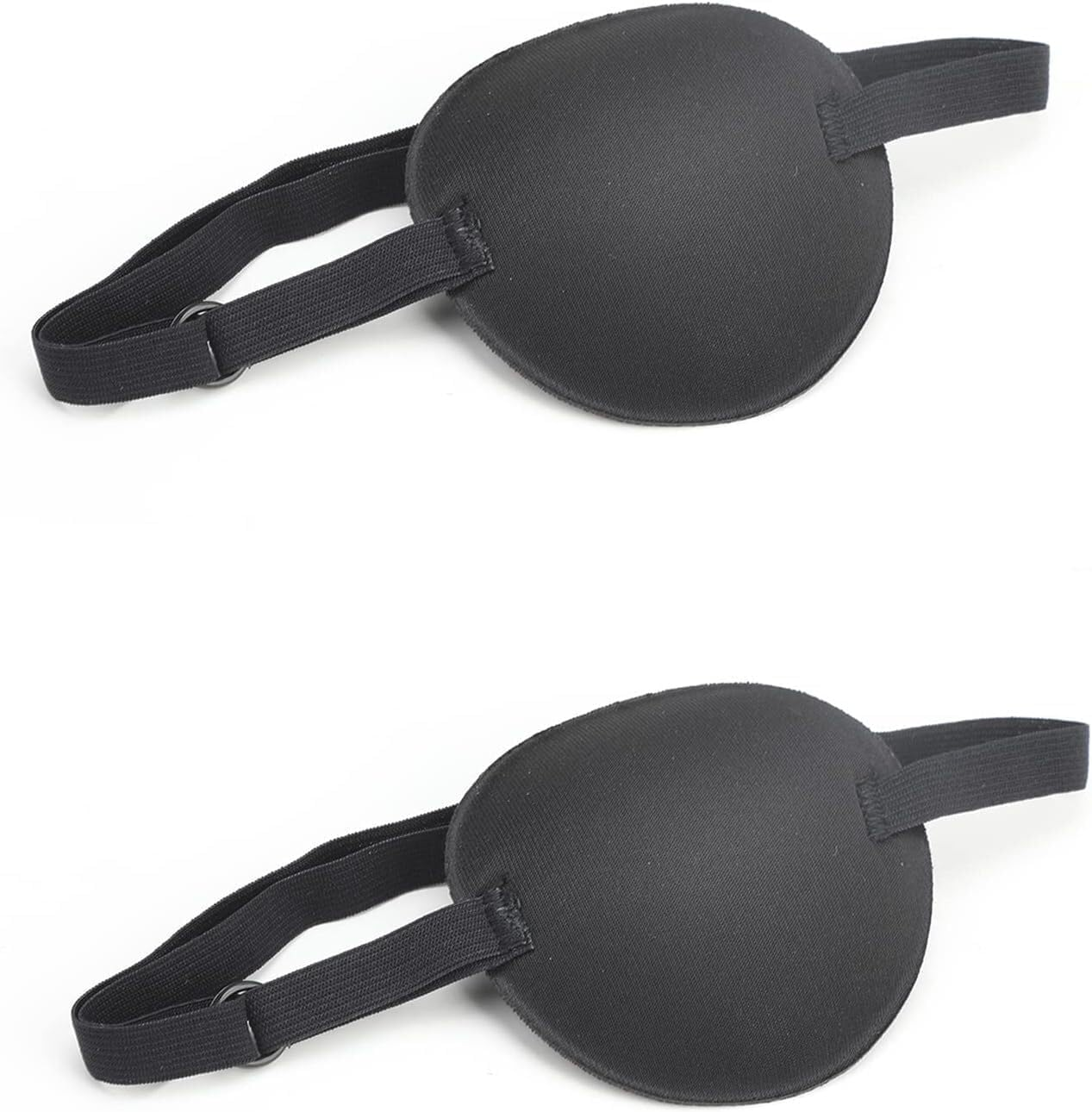 2 Eye Patches for Adults and Kids, 3D Adjustable Eyepatch, Eye Patch Single Eyes Patch Pirate Eyes Patch image number 4