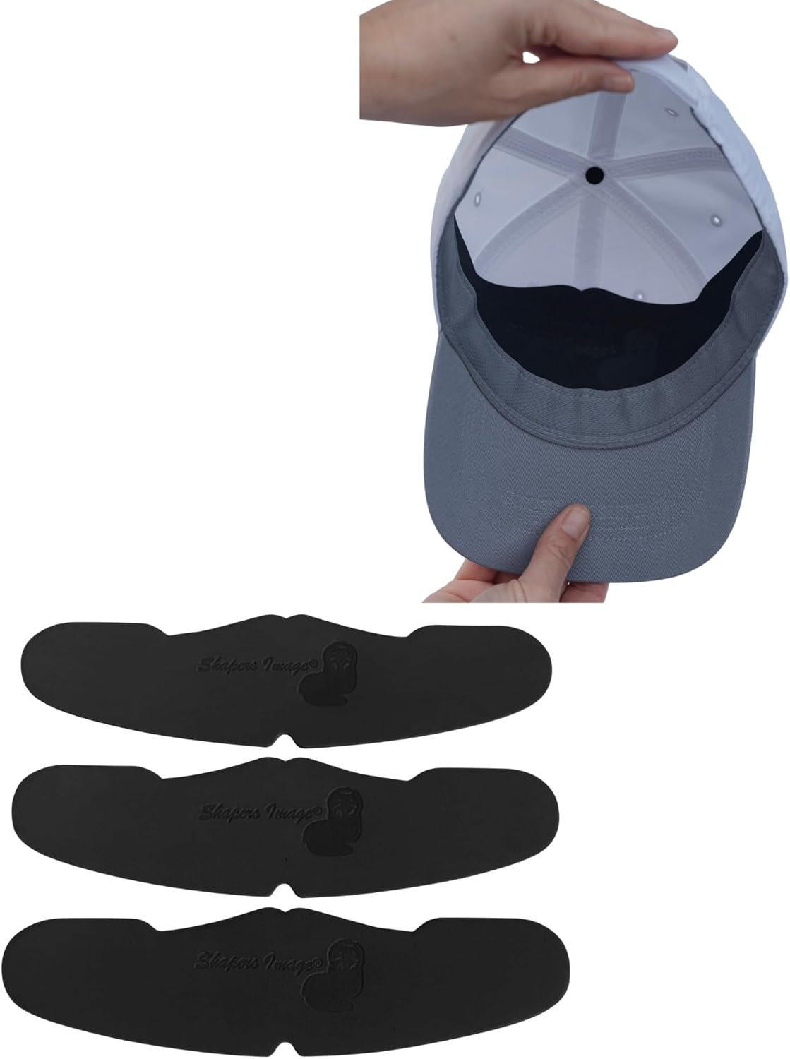 3 Count EVA Foam Baseball Crown Shaper Inserts for Low Profile Fitted, Dad Caps Snapback Hats Washable Reusable Sports Liner