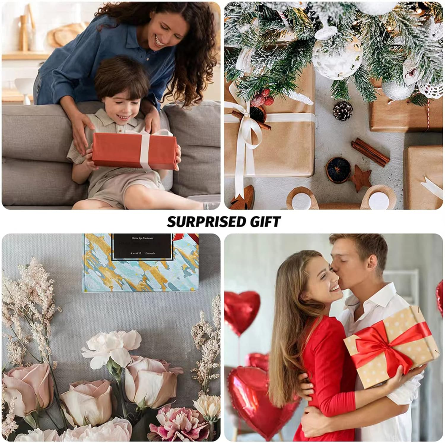 HIKOAN 12PCS 35G Bath Bombs Tablet Set Shower Salt Tablets with Essential Oil Mixed Aromatherapy for Home Spa image number 4