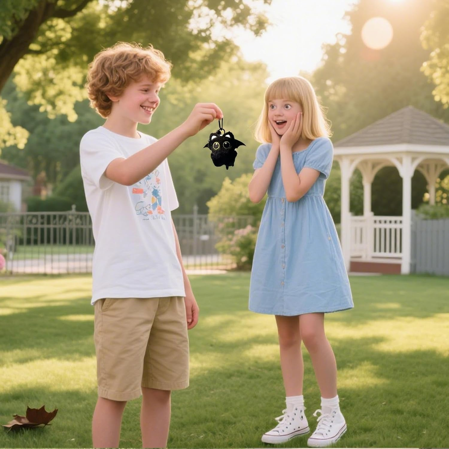 Cute Cat Sleeper - Plush Keychain Toy for | Soft Keychain for Adult Car Purse Wallet Halloween Kindder image number 3