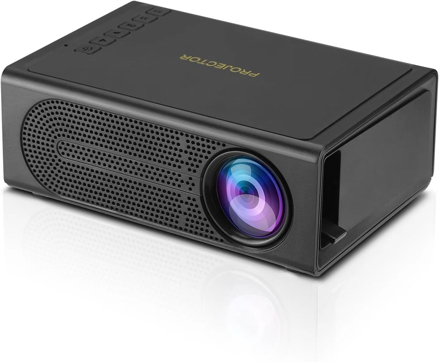 Mini Portable Projector,Movie Projector for Kids, Mini Projector Supported HD 1080P, Small Portable Movie Projector for Outdoor Projector Use in Camping, Home Theater Video Projector (Black)