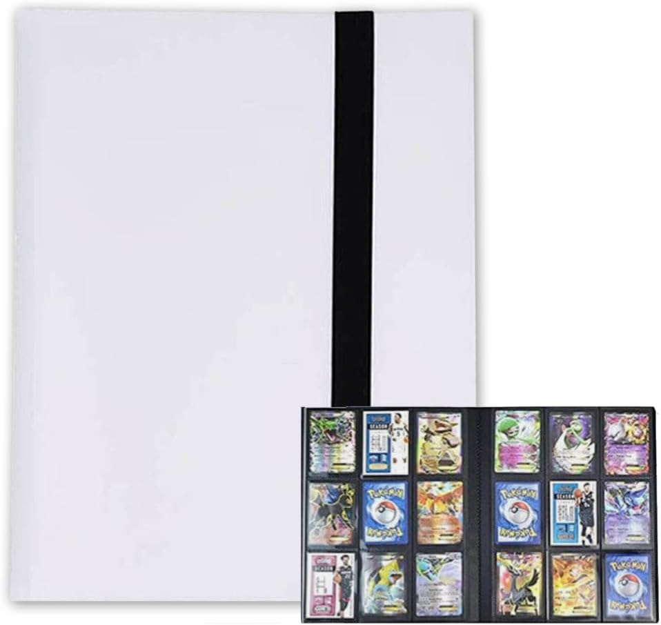 Vivva 9 Pocket Card Binder, Premium Trading Card Binder, 360/540 Double Sided Pocket PU Collection Binder, Collector Album, Card Folder for MTG, TCG, Sports Cards (360 Pockets(White)) - 360 Pockets(Black) image number 6