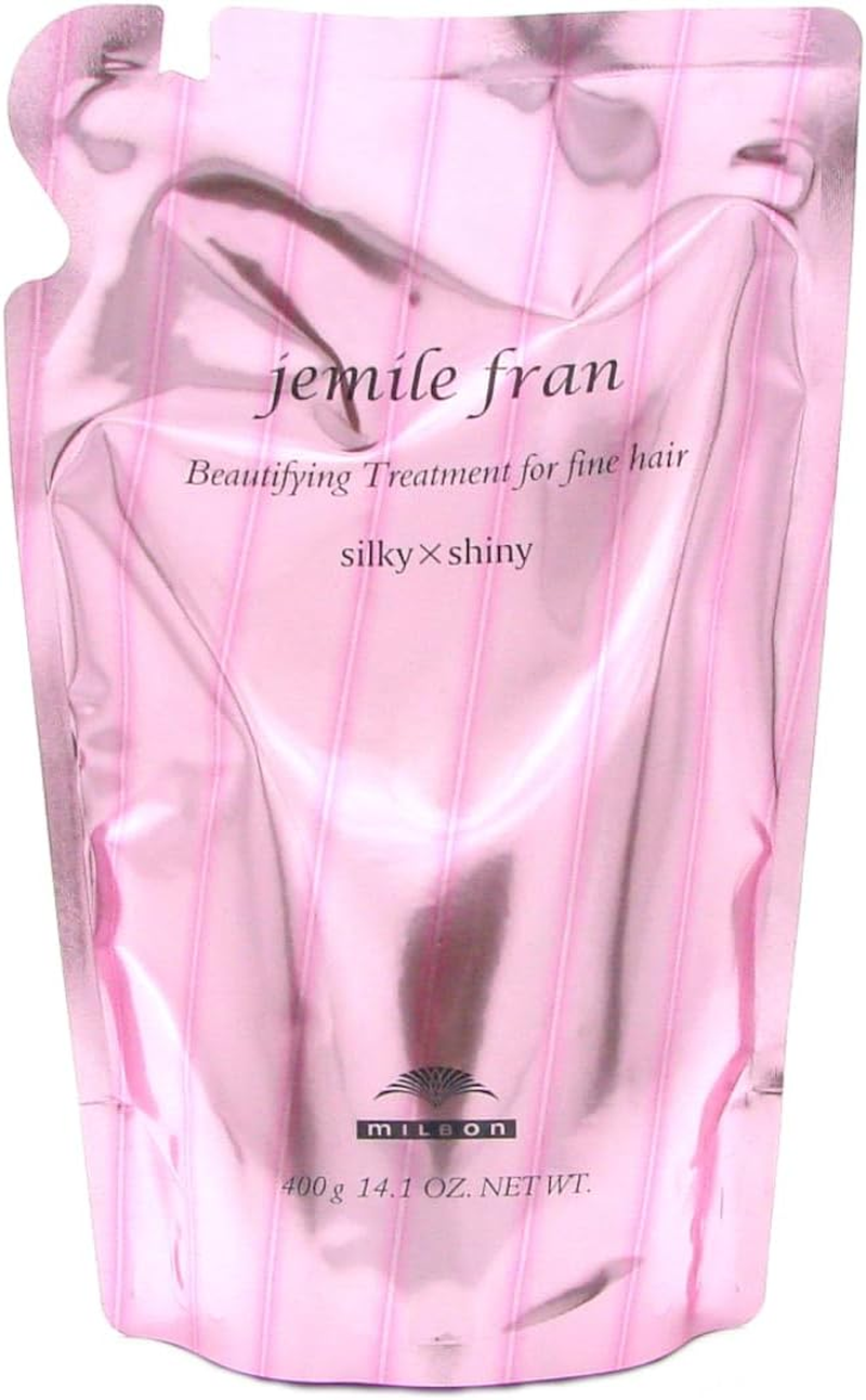 MILBON Gemile Flan Treatment, Silky X Shiny, 14.1 Oz (400 G) (Refill)