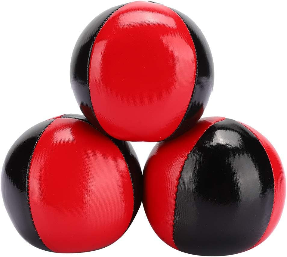 3PCS Juggling Balls, Portable PU Leather High End Juggling Toys for Kids and Adults image number 4