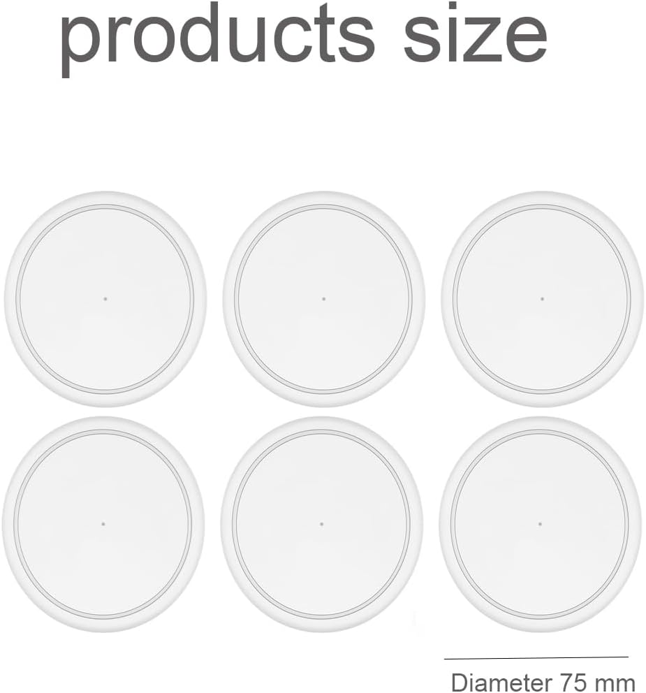 Weenwill Can Covers,6 Pcs Pet Food Covers Clear Plastic Tight Seal Lids Reusable Universal Cat Dog Can Lids for Food Storage Milk Powder Tomato Sauce Canned Beans Dog Cat Pet Cans 75Mm image number 5