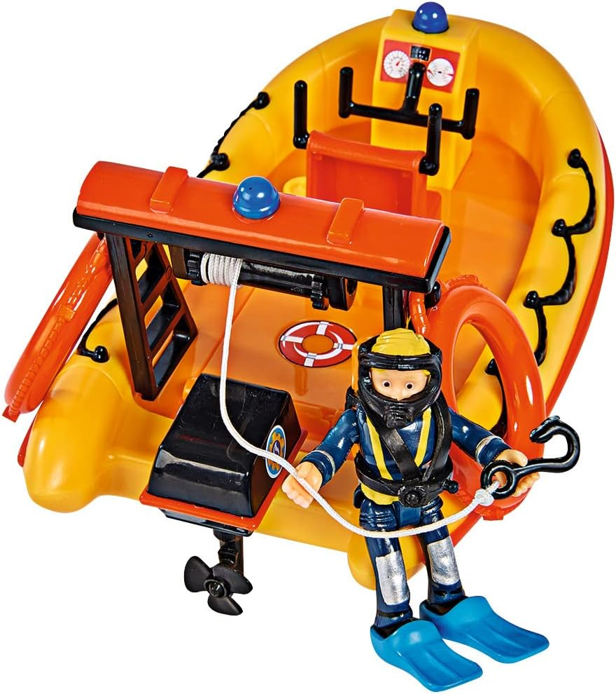 Simba - Fireman Sam Neptune Boat, 20 Cm, with Penny Action Figure, from 3 Years image number 6