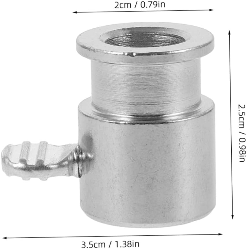 Milisten 2Pcs Outdoor Rotisserie Spit Rod Rack Grilling Rod Stopper Metal Grilling Bolt for Barbecue Grill Accessories for Spit Balance Fixator Use