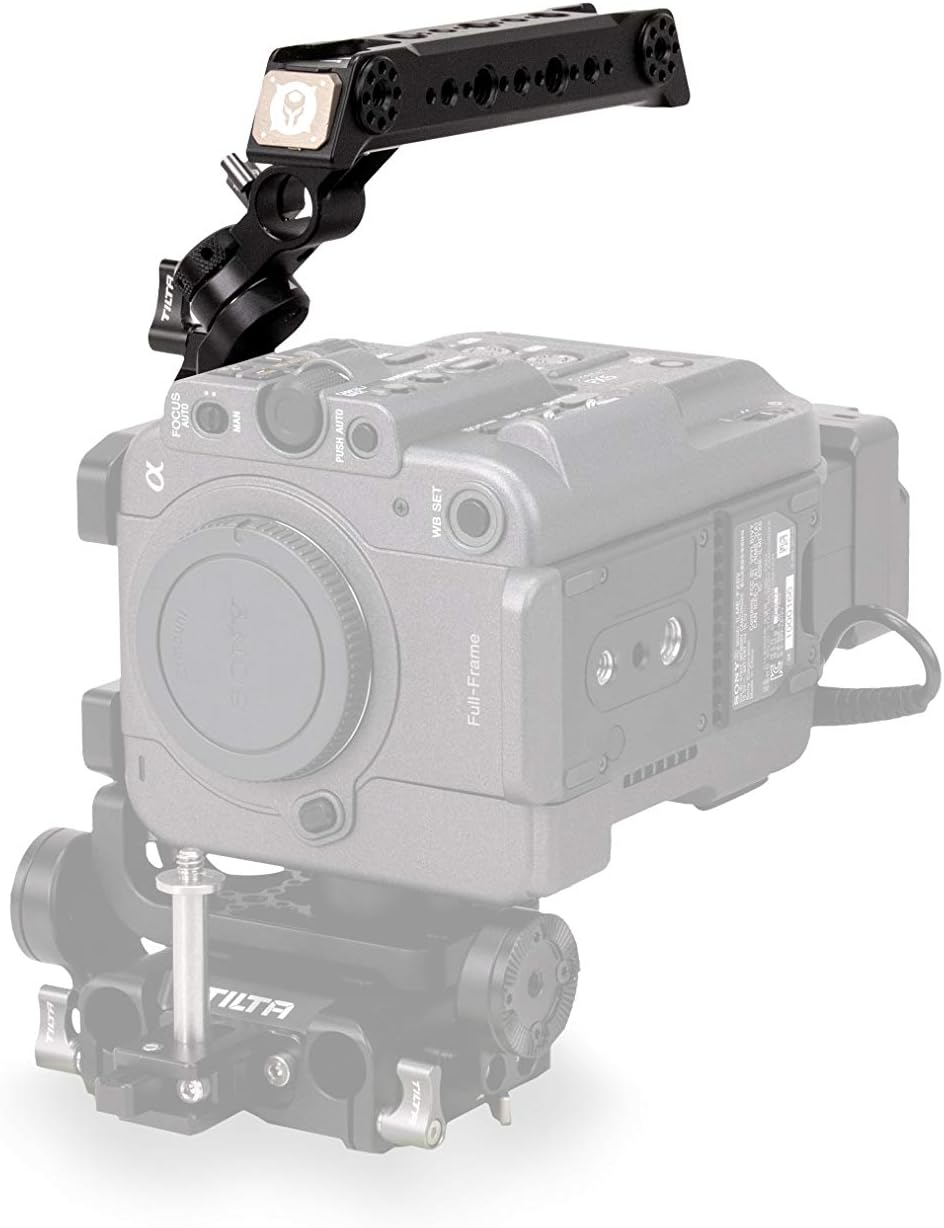 Tilta Adjustable Top Handle Compatible with Sony FX6 and FX3 Camera Cage | Rotates 180 Degrees for Vertical Shooting, Mounting Points for Accessories | ES-T20-TH2 image number 1