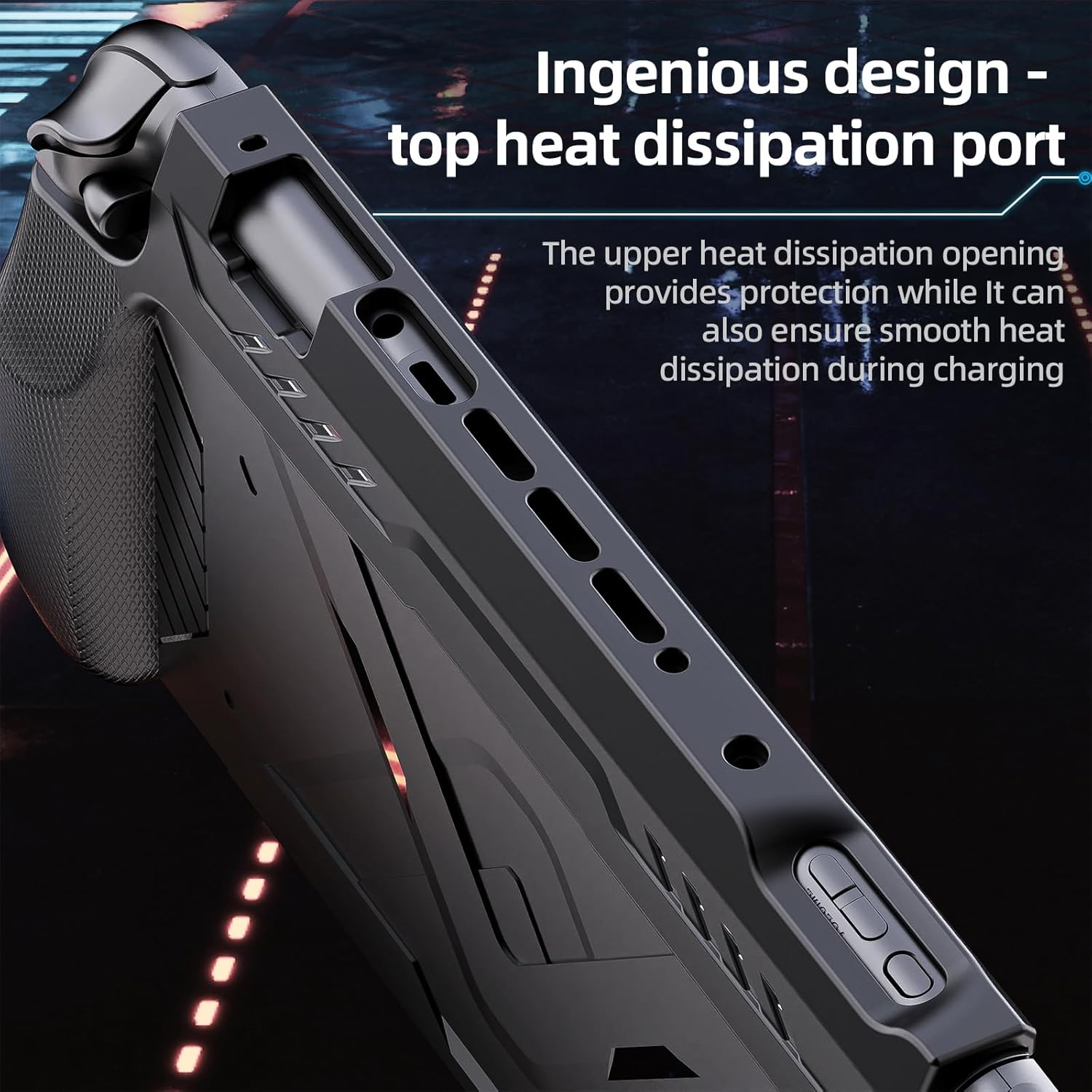 Protective Case for Switch 2 (2025), Shockproof TPU Soft Back Shell 360&deg; Protection, Anti-Scratch, Ergonomic Grip Design, Compatible with New Switch 2Nd Gen (Black) image number 6