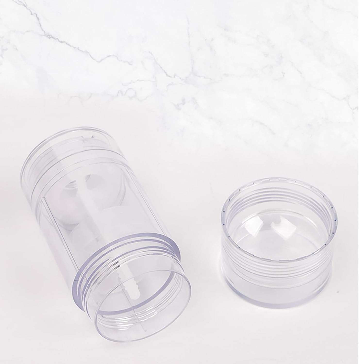 2PCS 30 Gram Reusable round Deodorant Container DIY Deodorant Stick Empty Twist up Tube Refillable Deodorant Bottle Tubes image number 5