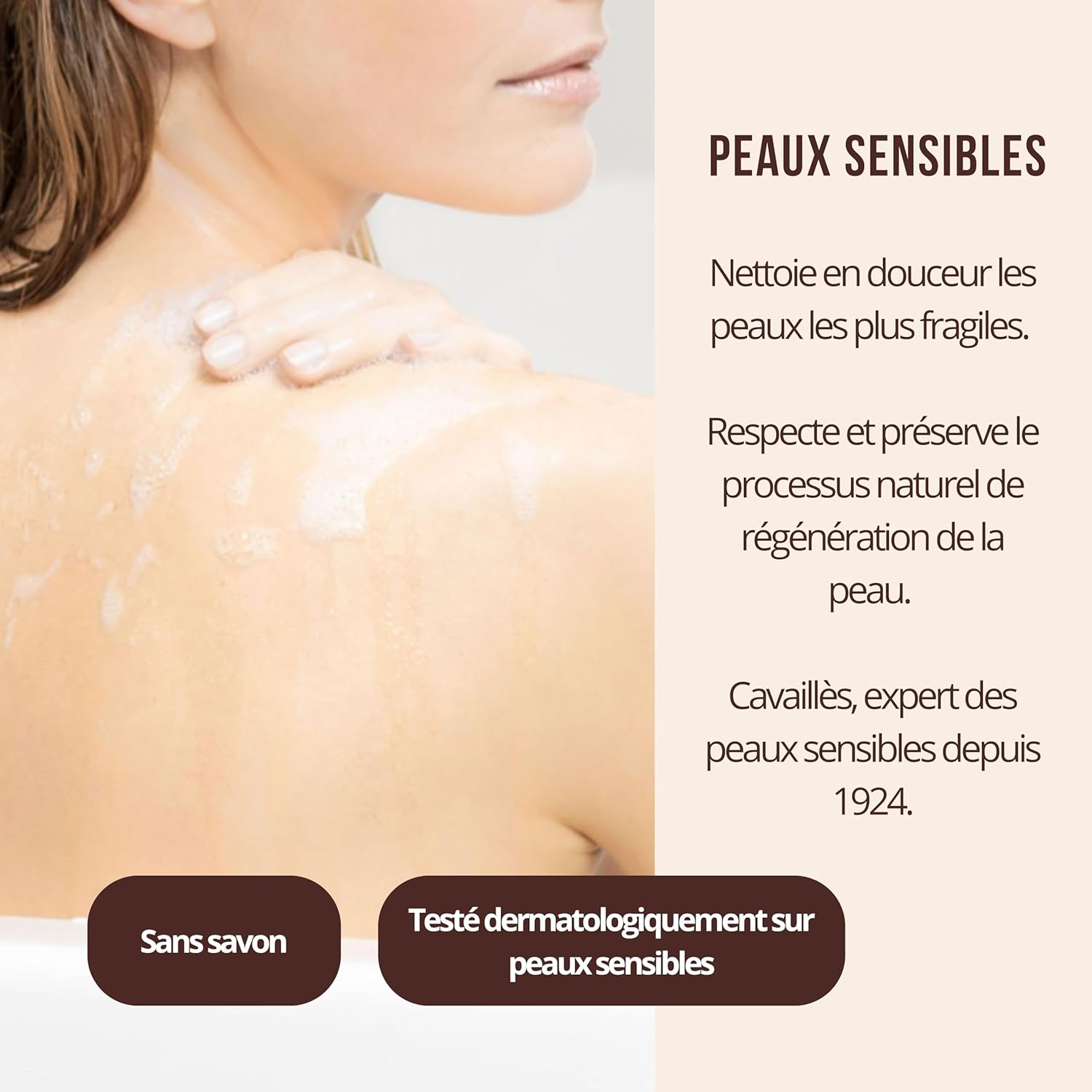 Rog&eacute; Cavaill&egrave;s Shower Gel for Sensitive Skin, Milk and Honey, 1 Litre image number 6