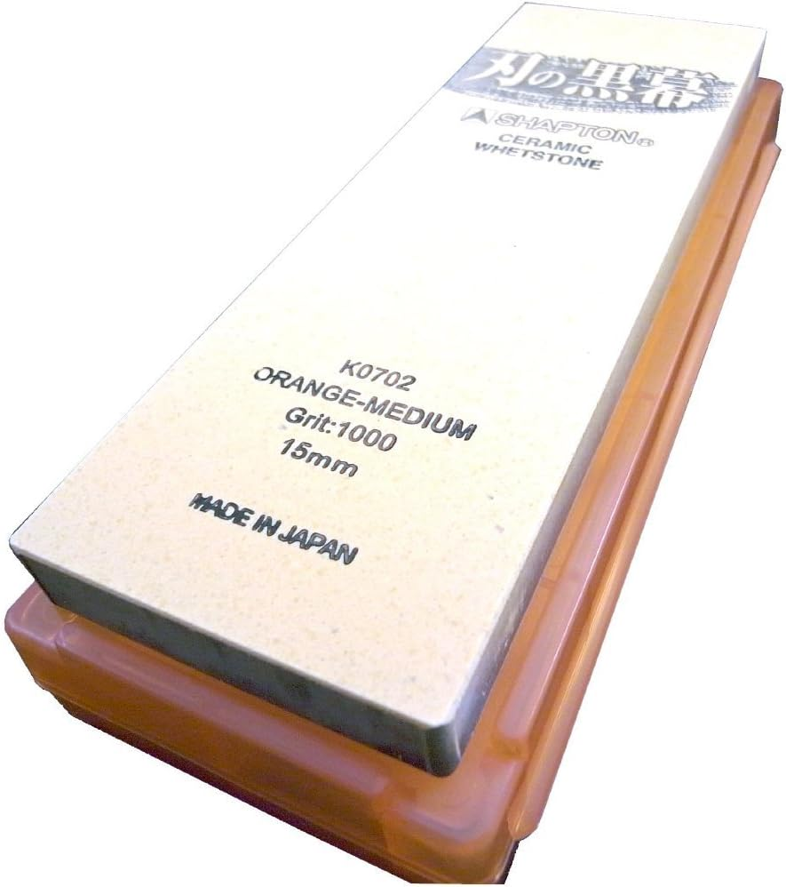 SHAPTON Ha No Kuromaku Ceramic Whetstone (A-Set) Medium Grit (#1000) + Fine Grit (#5000) image number 4