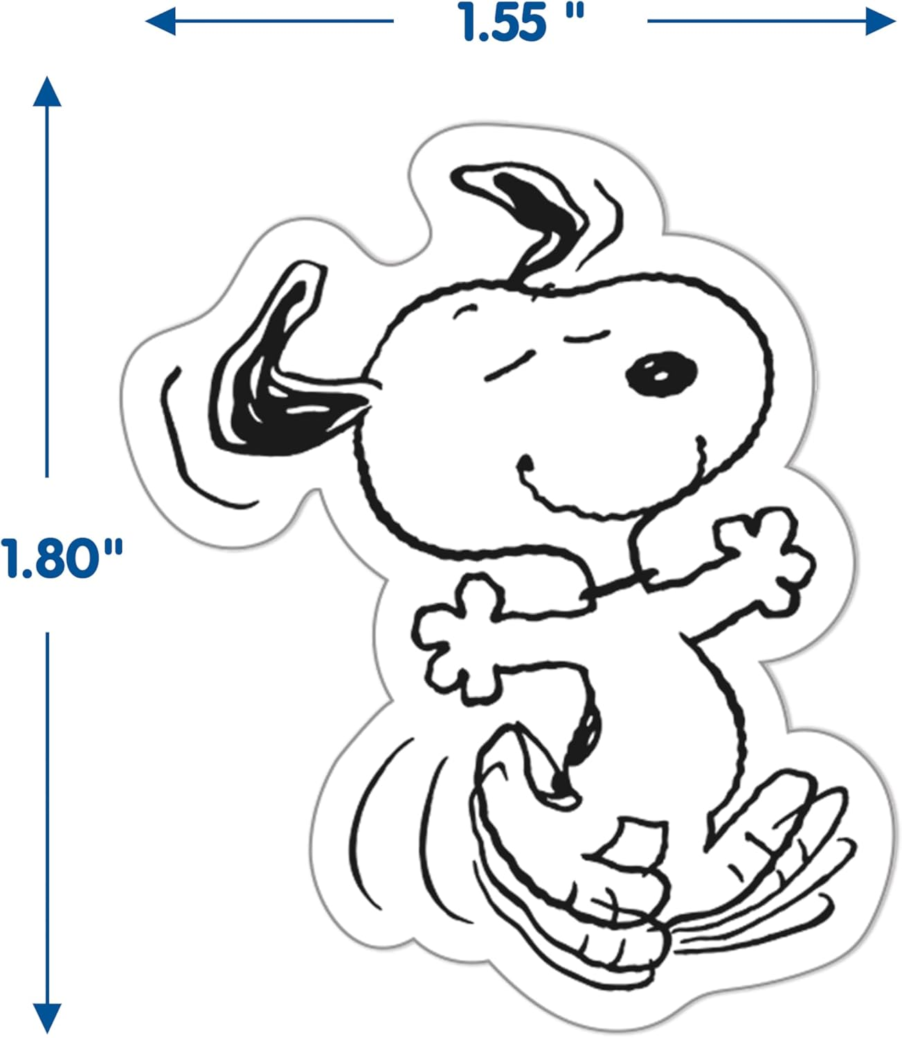 Eureka Peanuts Snoopy Extra Large Stickers for Kids and Teachers, Multicolor, 36 Pieces