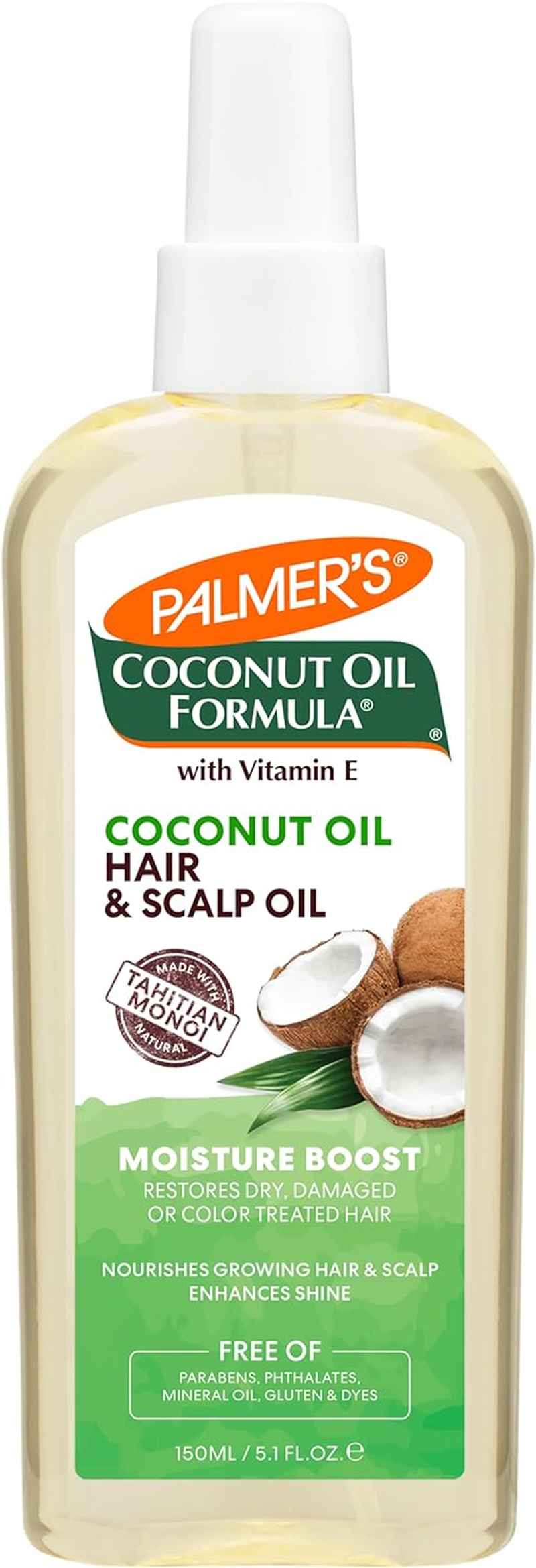 Palmers Coconut Oil Moisture Boost Hair and Scalp Oil for Unisex 5.1 Oz Hair Spray image number 2