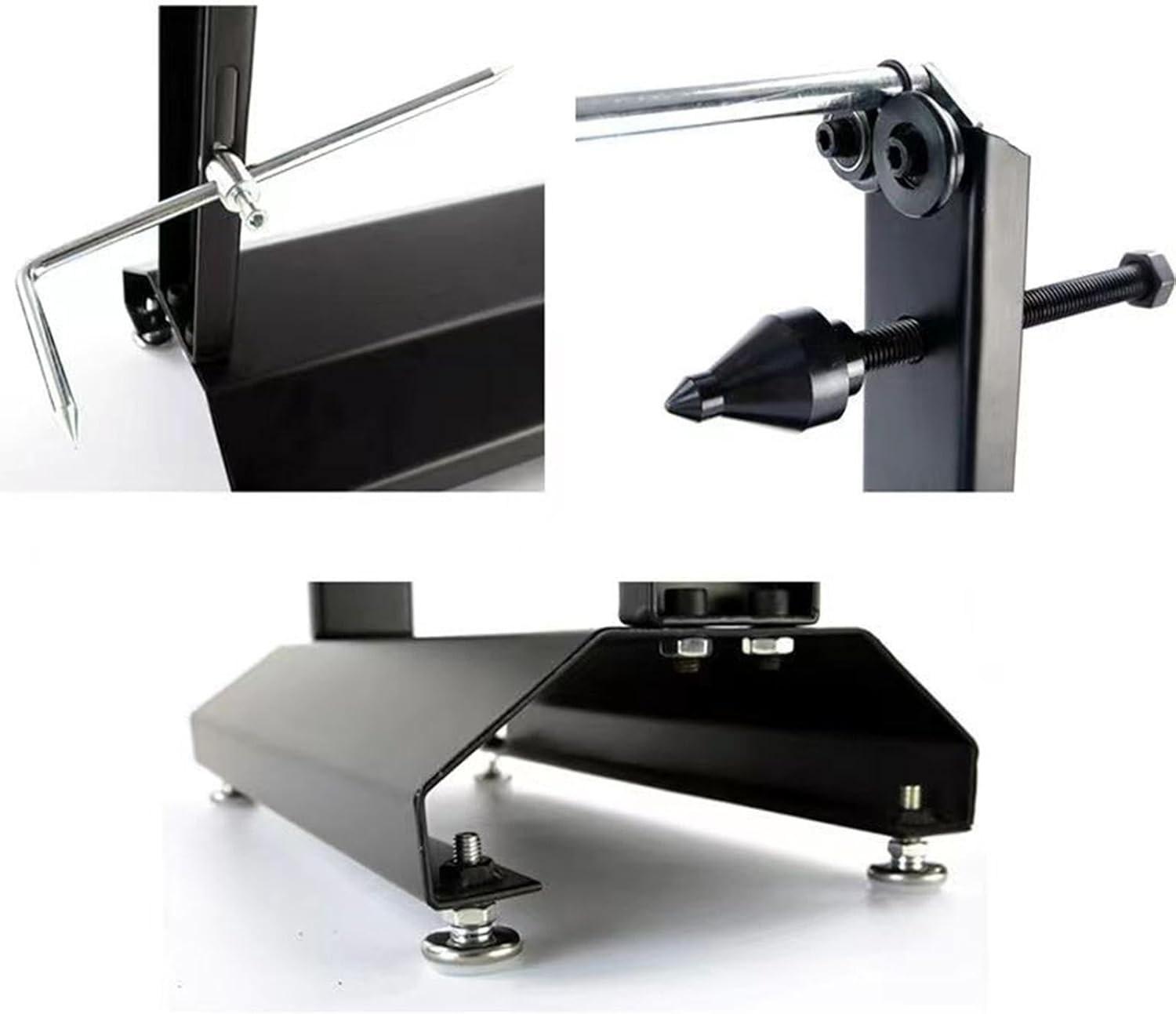 Motorbike Wheel Balancer - Handheld Motorcycle Rim Stabilizer, Rotational Static Truing Device Balancing Instrument | Automotive Tire Replacement Equipment Rim Restoration Tools, Sturdy Tire Stand